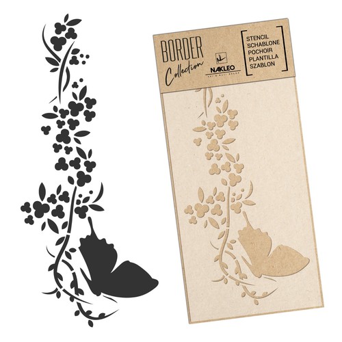 Stencil riutilizzabile bordo - -,