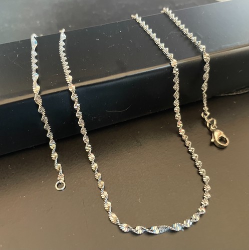 Collana catenina acciaio - catenina, in