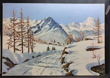 Luciano Fregonara ( Omegna 1932 ) Dipinto : Verso Balme