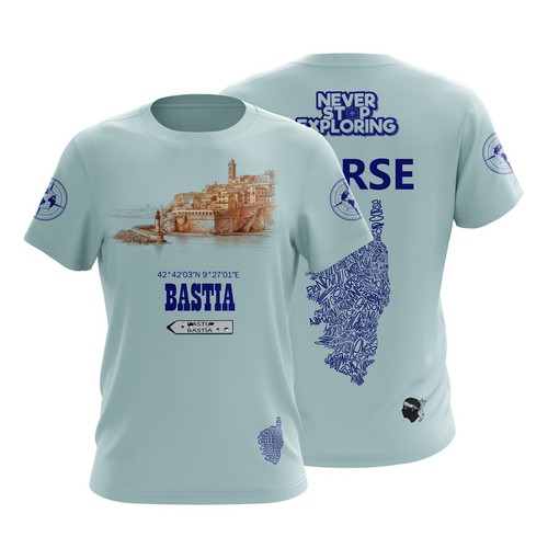 Shirt grafica vintage - vintage, bastia