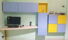 Scrivania Con Parete Per Computer