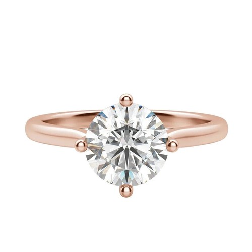 Anello tondo con diamanti