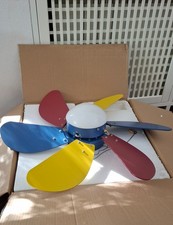 Lampadario Ventilatore 6 pale colorate