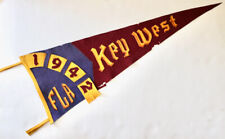 KEY WEST FLORIDA gagliardetto ricordo in feltro vintage 1942