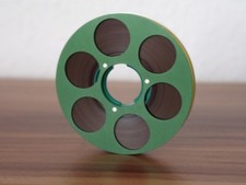 1 mulinello in metallo NAGRA SNN SNST SNST-R VERDE/ARGENTO! Come nuovo! Con nastro adesivo!