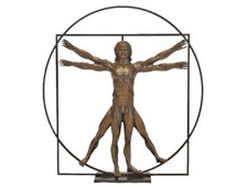 Leonardo da Vinci L'Uomo Vitruviano Figura Scultura 20161