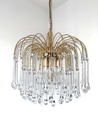 Lampadario a goccia in vetro