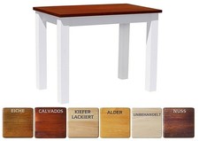 Tavolo da pranzo tavolo da cucina tavolo LEGNO DI PINO MASSELLO bianco -...