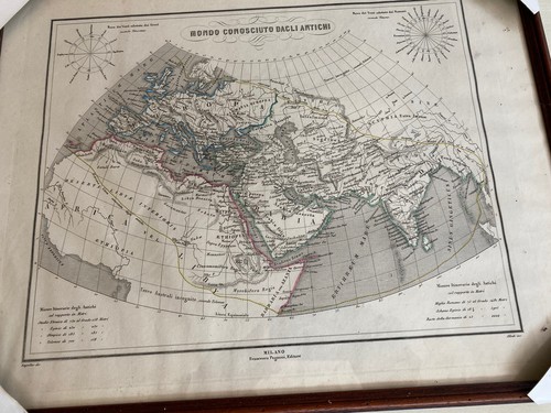 1870 carta geografica mondo - carta,