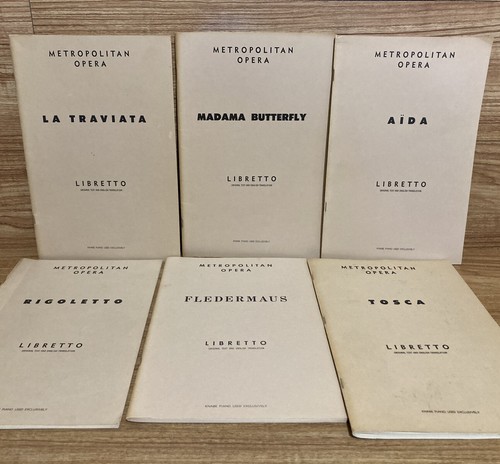 Metropolitan opera libretto - opera,