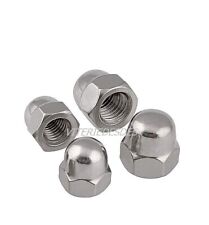 DADI CIECHI IN ACCIAIO INOX A CALOTTA SFERICA MISURE DA M3 A M20 DIN1587 UNI5721