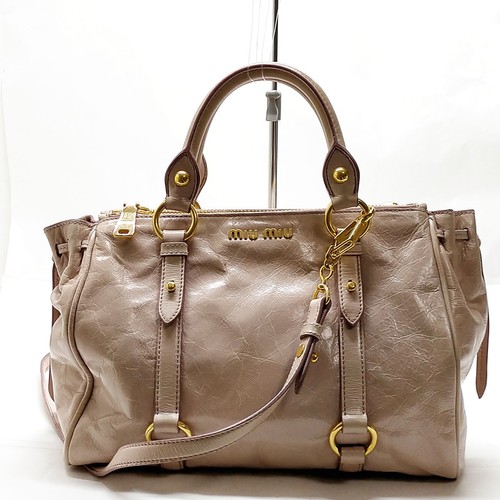 Borsa mano miu - miu, pelle