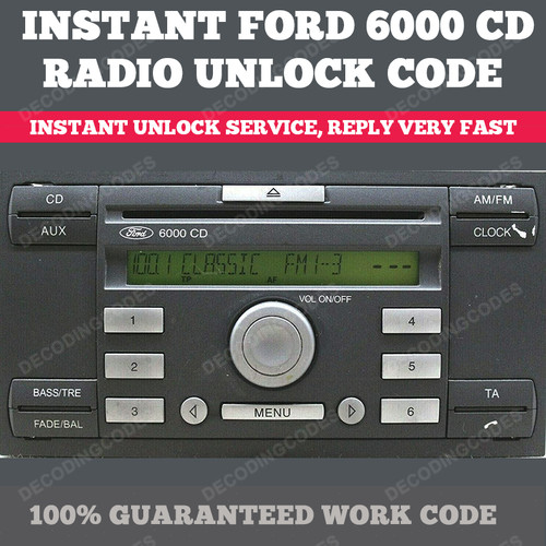 Ford radio code decode service - ford,