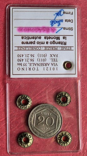 Centesimi 1920 esagono - esagono, fdc