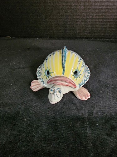 Fischietto tartaruga ceramica