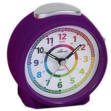 ATLANTA Sveglia Per Bambini Con Movimento Silenzioso Viola 1999/8