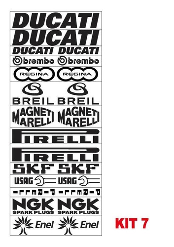 Adesivi ducati moto - , sponsor
