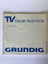 GRUNDIG TV Color ST 55-550 Manuale d'Uso