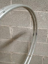 NOS Coppia cerchi Nisi Zigrinati Silver Da 26"  X Pista Crono 36h Tubulars New