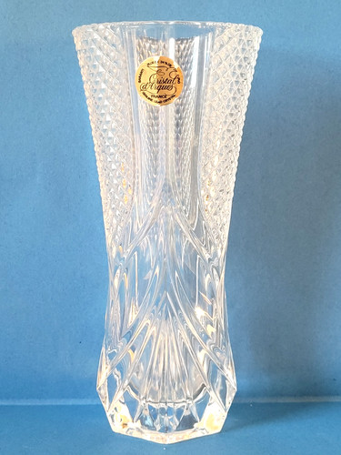 Vase cristal arques france - vase, d'arques