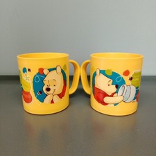 Set 2 Tazze Di Plastica Winnie The Pooh Disney (Gabbiano) 