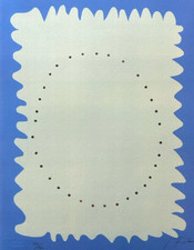 Lucio Fontana Litografia 1978 COA originale firmata a penna (numerata a mano)