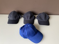 STOCK 4 BERRETTI CON VISIERA COLORE BLU E BLU CINA