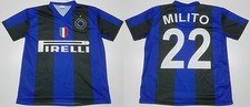 MONDO REPLICA INTER F.C. MAGLIA 2009 2010 1^ HOME TG. 10 ANNI  22 MILITO