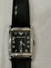 orologio armani ar-0206 uomo nero rettangolare