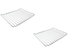 2 PZ SMEG GRIGLIA FORNO CM.44 X 34 ACCIAIO CROMATO INOX RICAMBI 844090739 GF 14