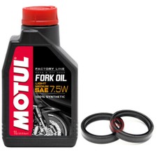 KIT 1L MOTUL 7,5W PARAOLI FORCELLA 40x52x10/10,5 TCL APRILIA RX 250 83-85