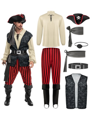 Costume pirata uomo adulto - costume,