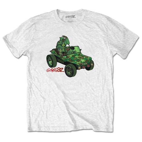 Shirt gorillaz verde geep - gorillaz,