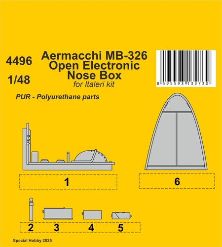 Mw22 cmk 4496 aermacchi 326 - 4496, mb-326