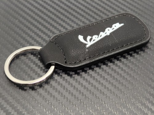 Vespa faux leather keyring - vespa,
