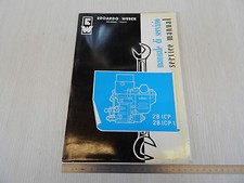 MANUALE ORIGINALE WEBER CARBURATORE SERIE 28 ICP ICP1