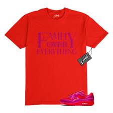 T-shirt Air Max 1 PRM San Valentino rosa rosso giocoso Match FAM
