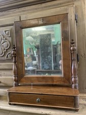 ANTICA SPECCHIERINA D'APPOGGIO DELL'800 IN NOCE FINE INTARSIO PSICHE CARLO X 