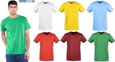 T-SHIRT UOMO DA LAVORO MANICA CORTA SOTTOZERO MAGLIETTE 100% COTONE