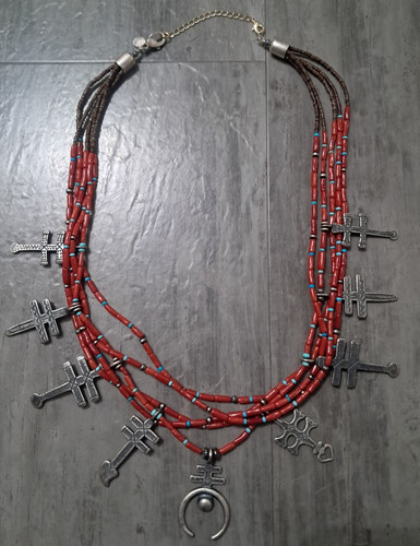 Collana sunwest silver museum - silver,
