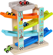 TOWO Pista per Auto in Legno