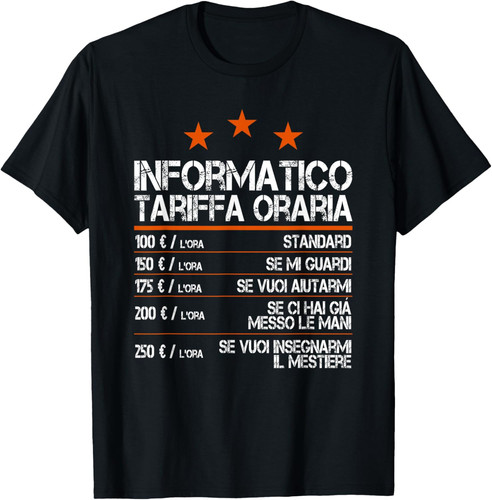 Informatico tariffa oraria - tariffa,