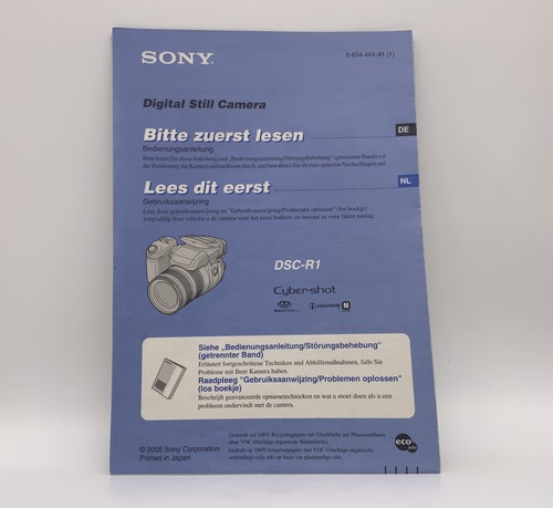 Sony cyber shot - dsc-r1, manuale