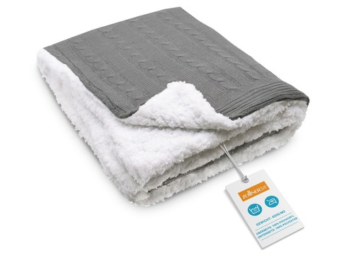 Coperta morbida reversibile