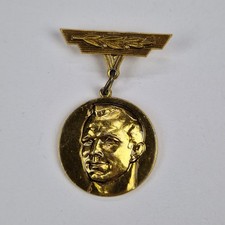 Distintivo spilla ricordo sovietico vintage Yuri Gagarin 1° cosmonauta 1961 URSS Space Age