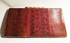 Borsetta in pelle di serpente vintage anni '70.Vintage 70s snakeskin handbag
