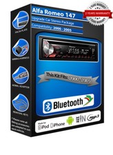 Alfa Romeo 147 Pioneer DEH-3900BT Autoradio, Kit Bluetooth USB CD MP3 AUX In