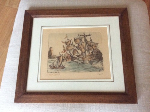Quadro acquarello incisione - quadro,
