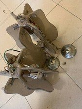 Coppia Lampadari vintage - anni 70 - in vetro bruno