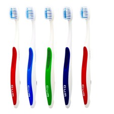 5 x GUM Ortho Spazzolino 124 - KFO Apparecchio per Bambini Spazzolino Manuale 